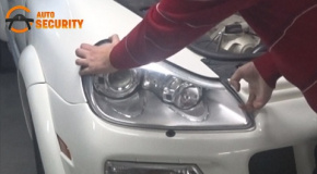 Защита от кражи фар на Porsche Cayenne
